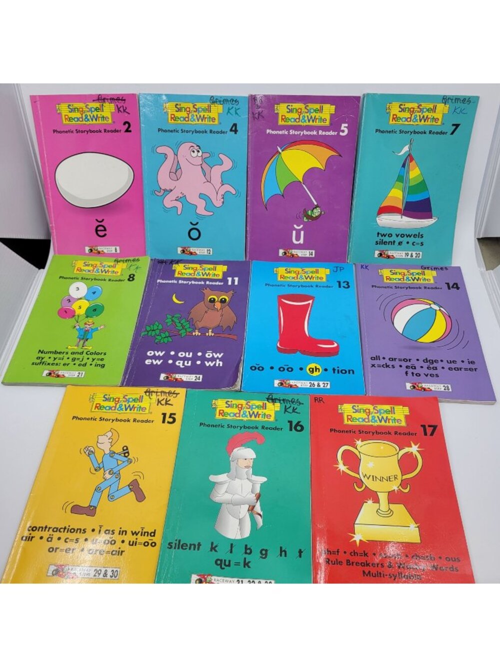 Sing, Spell, Read And Write- Phonetic Storybook Readers Book Lot of 11 - BK061